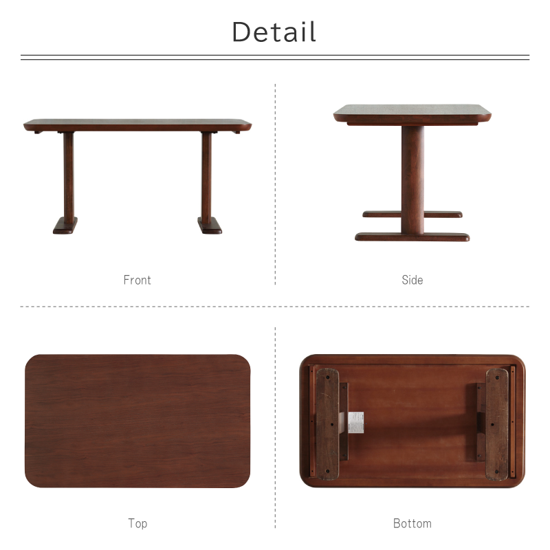 TKM ダイニングテーブル 幅135cm 奥行80cm 高さ66cm 4人掛け